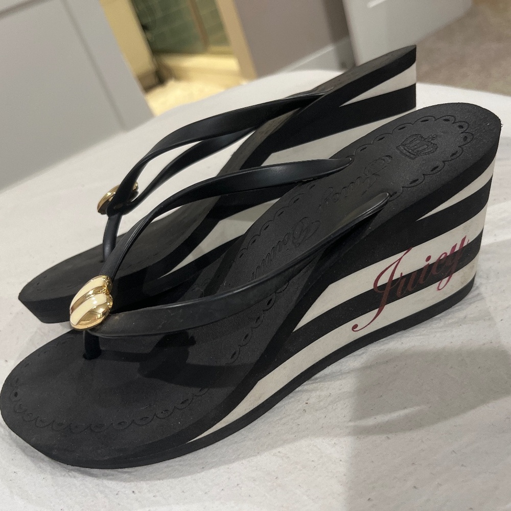 Juicy Couture wedge sandals
